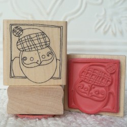 Scottish Santa  Rubber Stamp