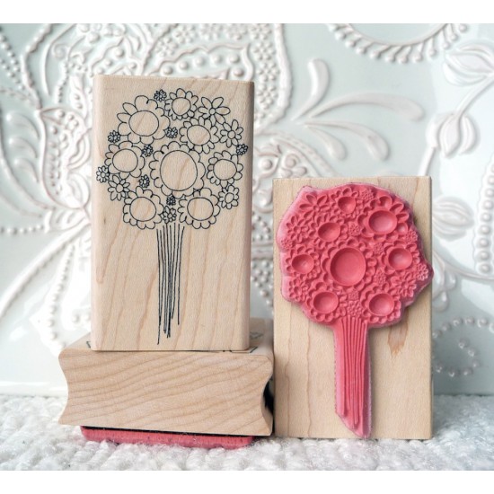 Floral Bouquet Rubber Stamp