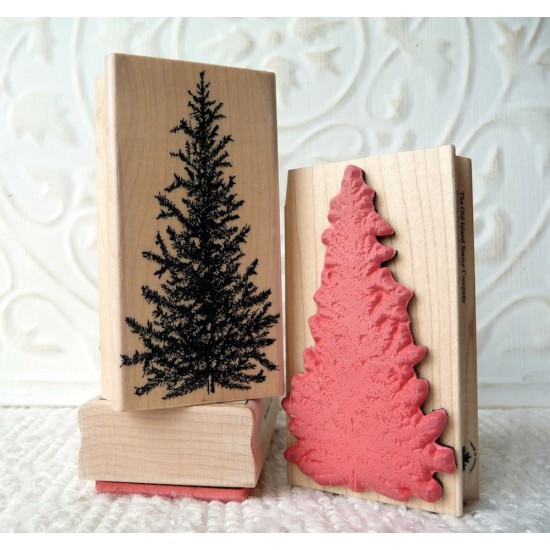 Classic Fir Tree Rubber Stamp