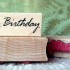 Happy Birthday Script Rubber Stamp