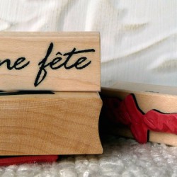 Bonne Fete Rubber Stamp