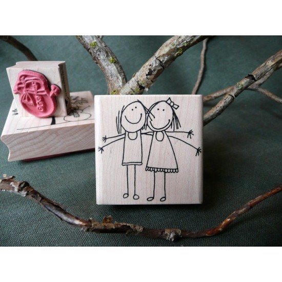 Lily and Lucy Rubber Stamp