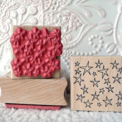 Background Stars Rubber Stamp