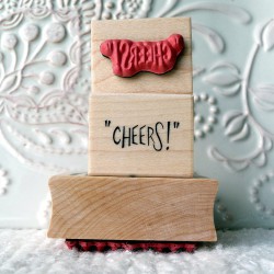 "CHEERS!" Rubber Stamp "CHEERS!" Rubber Stamp