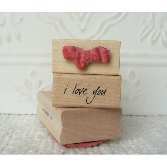 i love you Rubber Stamp
