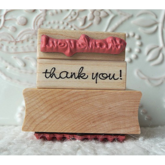 tiny thank you! Rubber Stamp