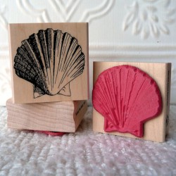 Scallop Shell Rubber Stamp