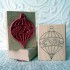Fine Lined Christmas Ornament Rubber Stamp