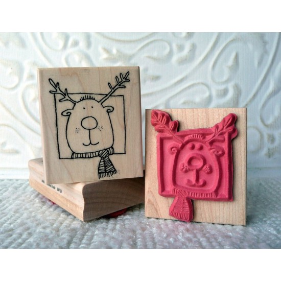 Rudolph the Reindeer Rubber Stamp