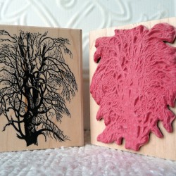 Tree section Rubber Stamp