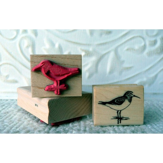 Sandpiper Bird Rubber Stamp