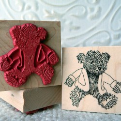 Teddy Bear Rubber Stamp