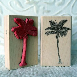 Palm Tree Rubber Stamp