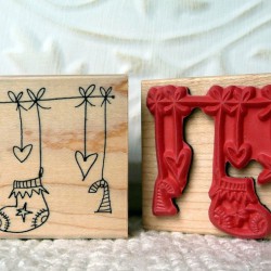 Christmas Medley Rubber Stamp