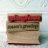 season's greetings Rubber Stamp