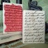 Handwritten Script Rubber Stamp