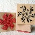 Botanical Snowflake Rubber Stamp
