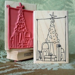 Christmas Morning Rubber Stamp Christmas Morning Rubber Stamp