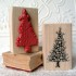 Botanical Christmas Tree Rubber Stamp