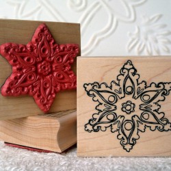 Old Snowflake Rubber Stamp Old Snowflake Rubber Stamp