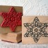 Old Snowflake Rubber Stamp