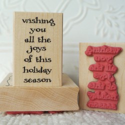 Wishing You All The Joy Rubber Stamp