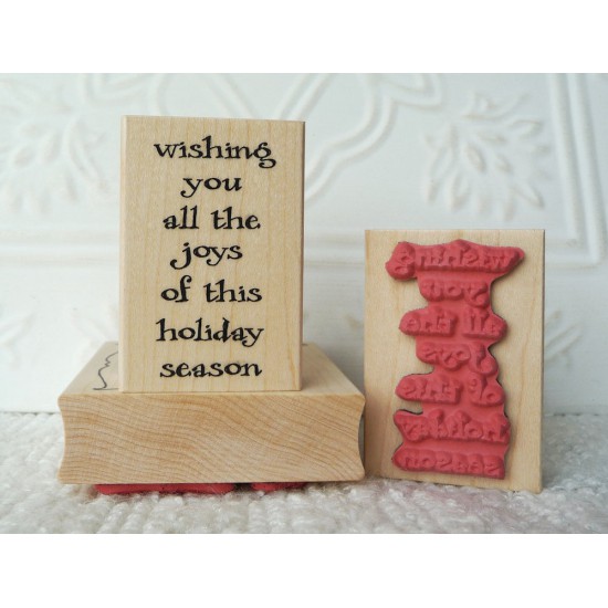 Wishing You All The Joy Rubber Stamp