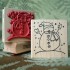 Snowy Snowman Rubber Stamp