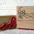 Holly Corner Rubber Stamp