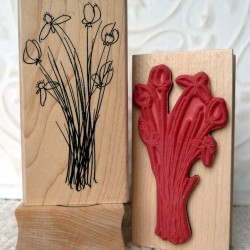 Wild Flowers Rubber Stamp Wild Flowers Rubber Stamp