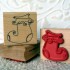 Santa's Stocking Rubber Stamp