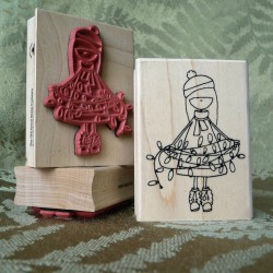 LED Lila Rubber Stamp