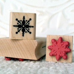 Snowflake Silhouette Rubber Stamp