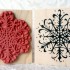 Snowy Snowflake Rubber Stamp