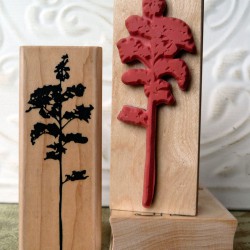 Silhouette Tree Rubber Stamp Silhouette Tree Rubber Stamp