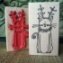Christmas Cat Rubber Stamp
