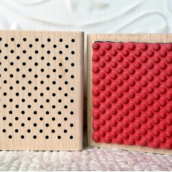 Polka Dot Background Rubber Stamp