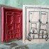 Two From Snowmen Rubber Stamp