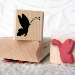 Butterfly Silhouette Rubber Stamp