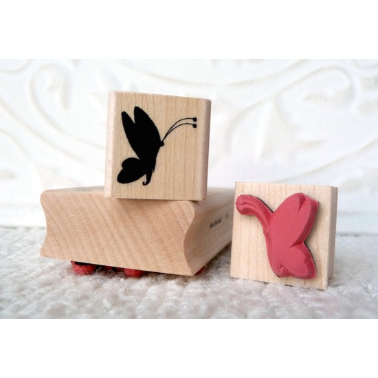Butterfly Silhouette Rubber Stamp