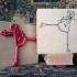 Ice skater Rubber Stamp