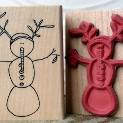 Twiggy Snowman Rubber Stamp Twiggy Snowman Rubber Stamp