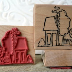 Happy Home Rubber Stamp Happy Home Rubber Stamp