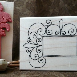 Curly Frame Rubber Stamp Curly Frame Rubber Stamp