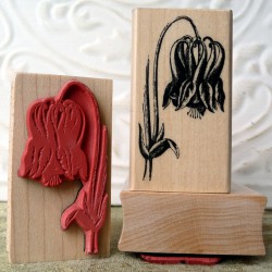 Vintage Columbine Rubber Stamp Vintage Columbine Rubber Stamp
