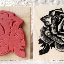 Vintage Rose Rubber Stamp Vintage Rose Rubber Stamp