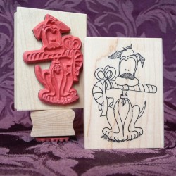 Christmas Boomer Rubber Stamp Christmas Boomer Rubber Stamp