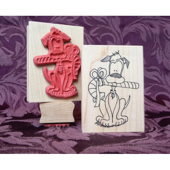 Christmas Boomer Rubber Stamp
