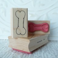 Dog Bone Rubber Stamp