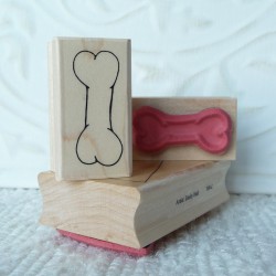 Dog Bone Rubber Stamp